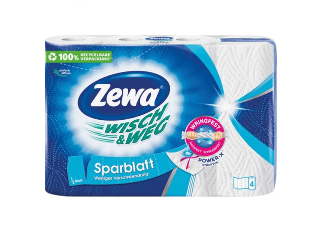 Zewa Wisch&Weg Sparblatt Haushaltsrollen 4x74 Blatt TK Gruppe® Grosshandel 