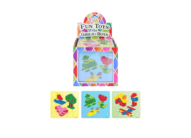 Ziegelpuzzle, 13 cm x 12 cm, 3 verschiedene Designs TK Gruppe® Grosshandel 