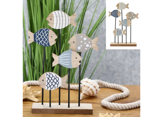 Zierfisch Skulptur zur Dekoration, ca. 15x24,5 cm Höhe - Maritime Akzente TK Gruppe® Grosshandel 
