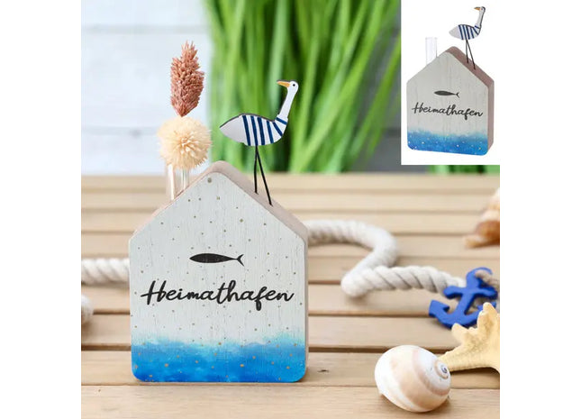 Zierliche Wohnungs-Vase, Hafenstädtisches Flair, Ungefähr 15cm Höhe TK Gruppe® Grosshandel 