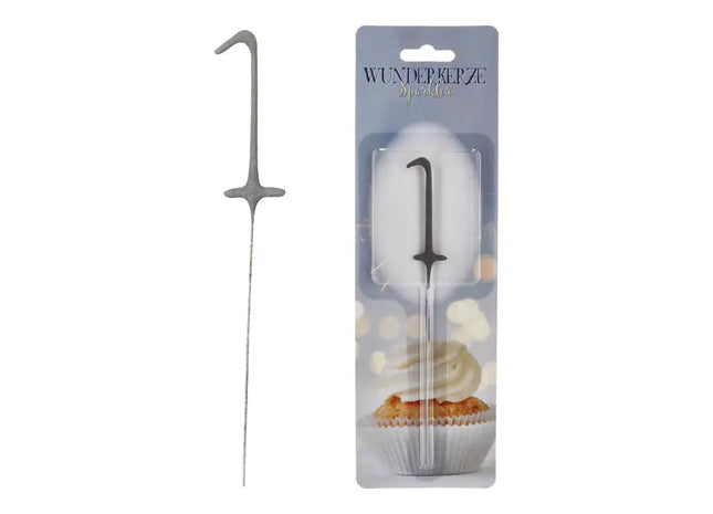 Ziffer 1 Wunderkerze, 18cm - Perfekt für erste Geburtstage & Feierliche Anlässe TK Gruppe® Grosshandel 