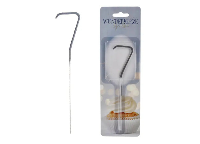 Ziffer 7 Wunderkerze, 18cm - Ideal für Glücksmomente und Geburtstage TK Gruppe® Grosshandel 