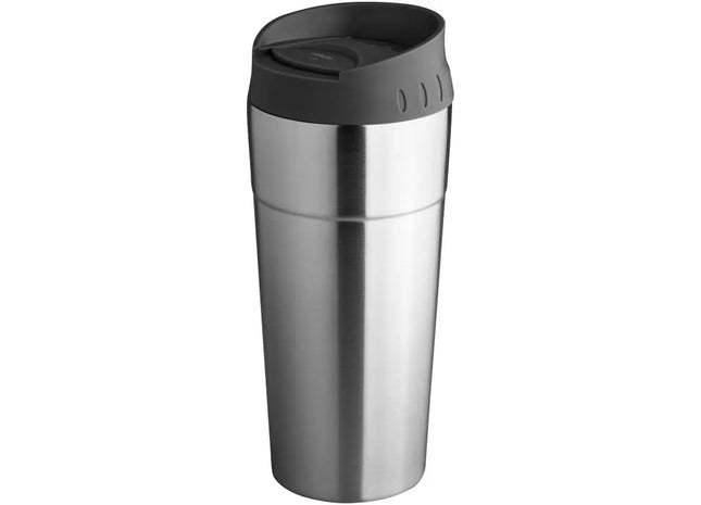 Zissou Isolierbecher 500 ml in Silber, Elegant & Effizient für Heißgetränke TK Gruppe® Grosshandel 