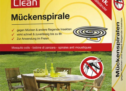 Zitronella-Mückenschutz Spiralen, 10er-Pack mit 2 Haltern - Effektive Abwehr TK Gruppe® Grosshandel 