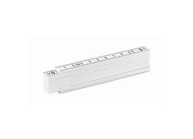 Zollstock 1m METER - weiß Präzise, langlebig und kompakt TK Gruppe® Grosshandel