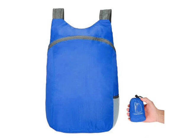 Zusammenklappbarer Rucksack in Blau TK Gruppe® Grosshandel 