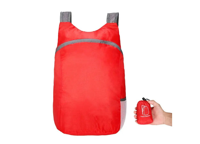 Zusammenklappbarer Rucksack in Rot TK Gruppe® Grosshandel 