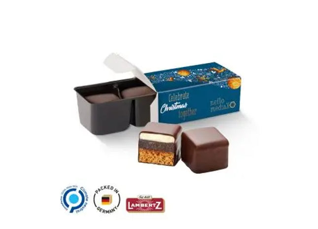 Zwei leckere Dominosteine - Doppelter Genuss in praktischer Verpackung TK Gruppe® Grosshandel 