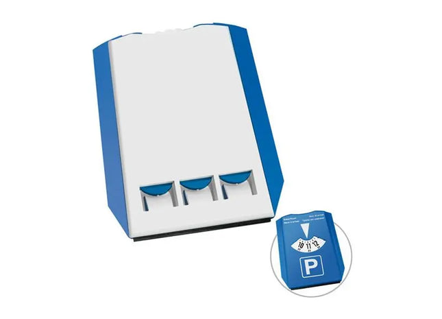 Zweifarbige Parkscheibe in Blau-Weiß – Klare und einfache Zeitmarkierung TK Gruppe® Grosshandel 