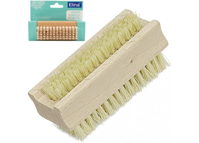 Zweiseitige Holzhandbürste, 9.5cm - Effektives und umweltfreundliches Reinigungswerkzeug TK Gruppe® Grosshandel 