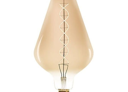 LED-Glühbirne "Pyramide" bernsteinfarben D20cm E27