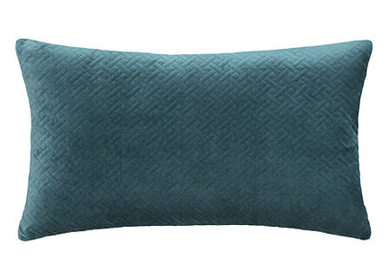 Kissen "Dolce" Samt blau Ente 38x58cm