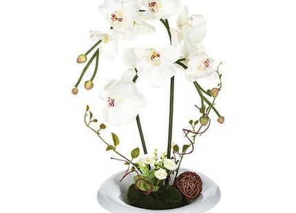 Künstliche Orchideen Komposition Keramikvase H46cm