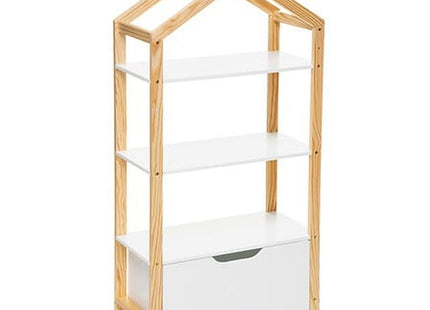 Kinderbücherregal "Haus" weiß H120cm