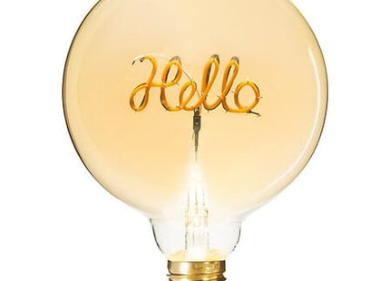 LED-Glühbirne "Hello" Bernstein Hello,D13cm E27