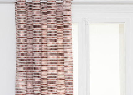 Jacquard-Vorhang "Micah" 130x260cm rosa terracotta