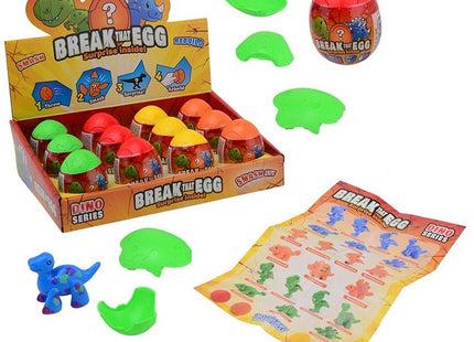 Break That Egg Dinosaurus in display 5x5x7cm