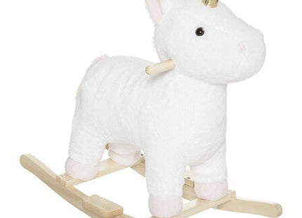 Schaukelpferd Einhorn bunt H55cm