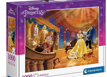 Clementoni Disney Princess Puzzel-Koffer 1000 delig Beauty and the Beast 25x32cm