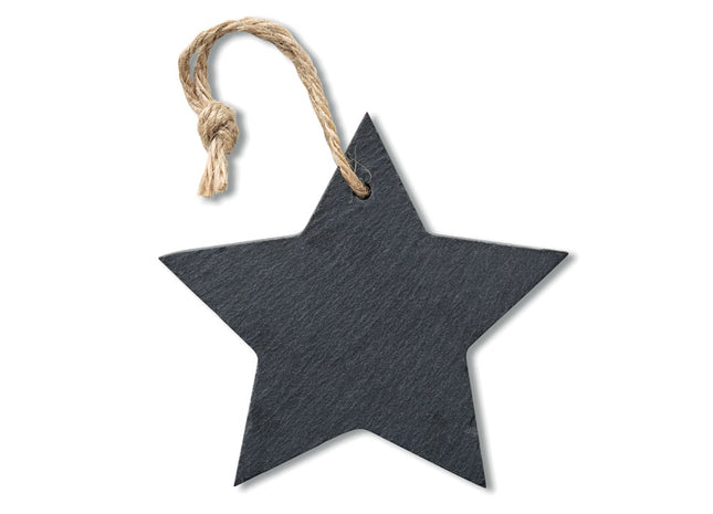 Weihnachtshänger Stern aus Schiefer