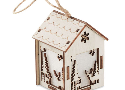 MDF-Haus mit Licht
