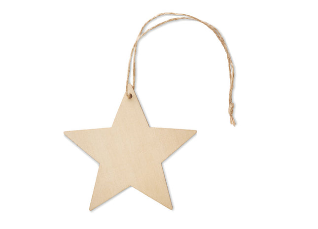 Sternförmiger Kleiderbügel aus Holz