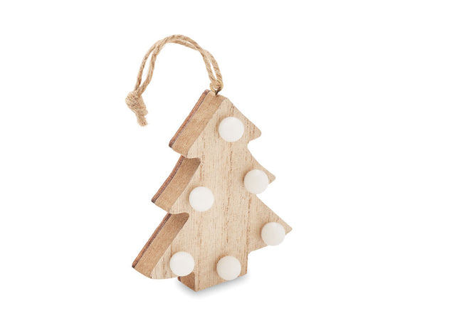 Unkrautbaum aus Holz mit Lichtern