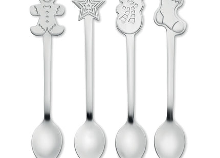 4er Set Weihnachts-Teelöffel