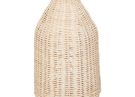 Vase "Sea view" Metall und Rattan H26cm