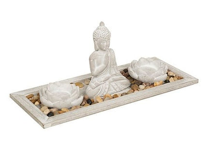 Zen-Garten "Padmavati" grau 33x14cm