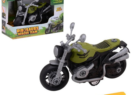 Dinosaurs Rescue Team motorfiets met licht en geluid in doos 14,5x20cm