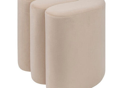 Sitzsack aus Samt Bolan Beige 40x40cm