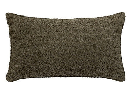 Saona Bouclé-Kissen Khaki Grün 30x50cm