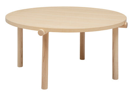 Couchtisch "Arden" in Eschenfurnier D82cm