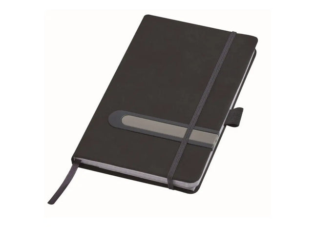 Produktiver Titel für SEO-Listen: MyPen Book A5 Hardcover Notizbuch, kariert - schwarz/grau, hochwertig, stilvoll, langlebig TK Gruppe® Grosshandel 