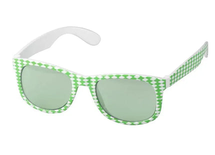 Bavaria Spaßbrille - weiß/grün, lustiges Design, UV-Schutz, Party-Accessoire TK Gruppe® Grosshandel 