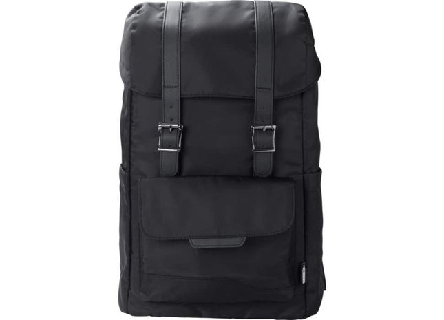 Marlowe Rucksack aus rPET 290T Polyester Twill mit Lasche, nachhaltig TK Gruppe® Grosshandel 