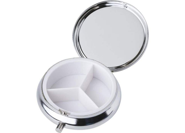 Zara Eisen-Medikamentenbehälter: Robuste Pillenbox – Organisieren Sie Ihre Medikamente stilvoll und sicher TK Gruppe® Grosshandel 