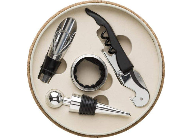 Korkweinset Milana: Elegantes Accessoire für Weinliebhaber TK Gruppe® Grosshandel 