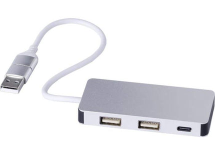 Layton USB Hub aus recyceltem Aluminium, effizient & umweltfreundlich TK Gruppe® Grosshandel 