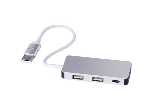Layton USB Hub aus recyceltem Aluminium, effizient & umweltfreundlich TK Gruppe® Grosshandel 
