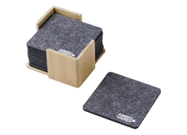 Nachhaltiges rPET-Filz-Untersetzer-Set: Stilvoll & Umweltfreundlich - Lawrence TK Gruppe® Grosshandel 