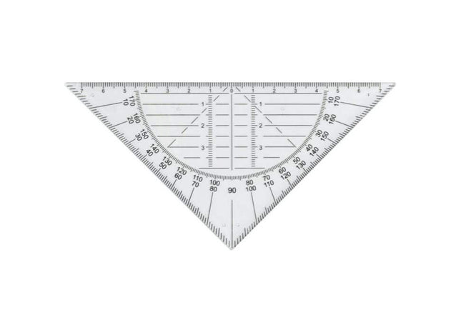 Jaden Poly-Geodreieck: Präzise Winkelmessungen mit robustem Kunststoff für dauerhafte Genauigkeit und Zuverlässigkeit TK Gruppe® Grosshandel 