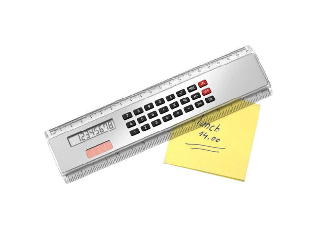 Heather's ABS-Kunststoff Rechner-Lineal: Praktisches Werkzeug für Schule, Büro & Hausaufgaben – Robust & Vielseitig TK Gruppe® Grosshandel 