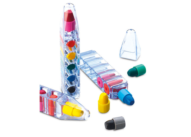 Set mit 6 Wachsmalstiften