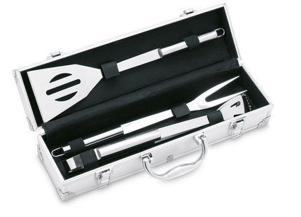 3 Grillwerkzeuge im Aluminiumkoffer