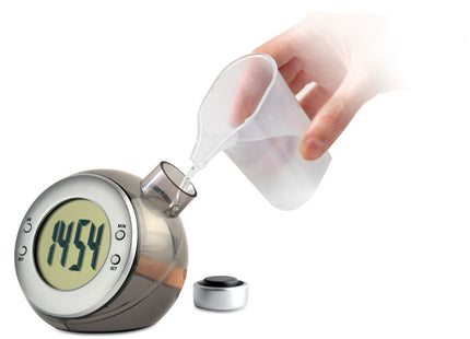 Wasserbetriebene LCD-Tischuhr