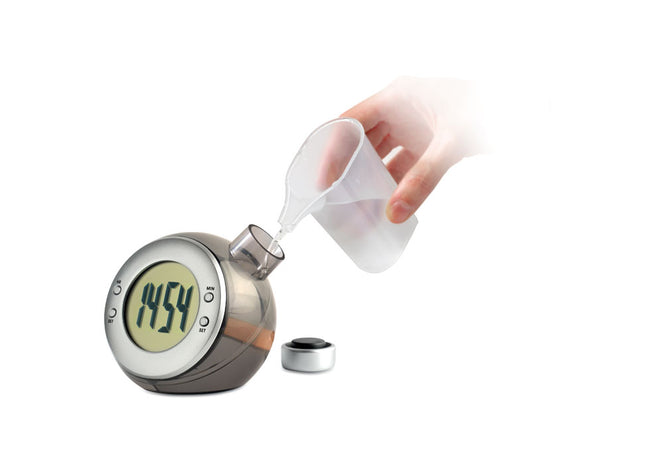 Wasserbetriebene LCD-Tischuhr