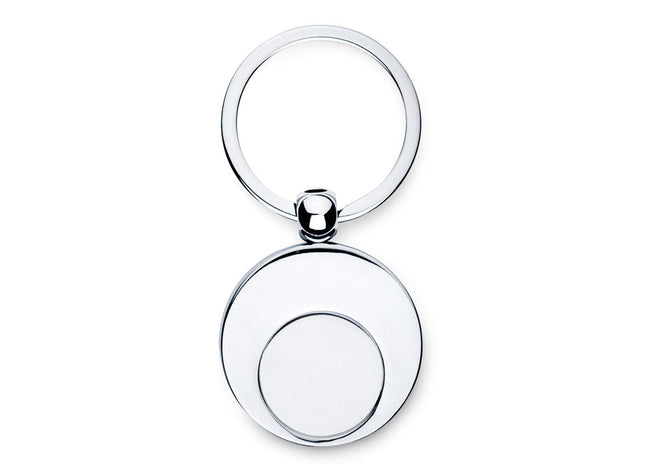 Schlüsselanhänger aus Metall mit Token