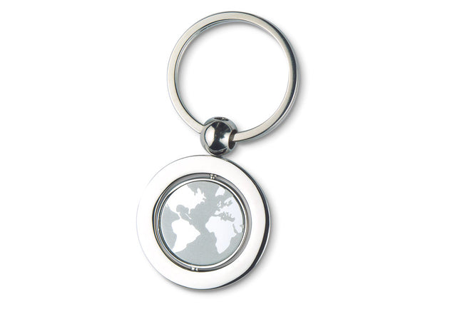 Globus Schlüsselanhänger aus Metall